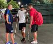 George Merloi după operația suferită în Italia