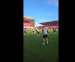 FCSB s-a antrenat pe Pittodrie Stadium, cu scenografia celor de la Aberdeen pregătită