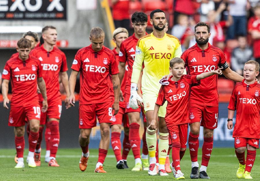 Aberdeen are probleme mari de joc în acest start de sezon, la fel ca FCSB. Foto: Aberdeen FC Aberdeen, un FCSB cu accent scoțian » 3 mari puncte fragile ale adversarei din Europa League