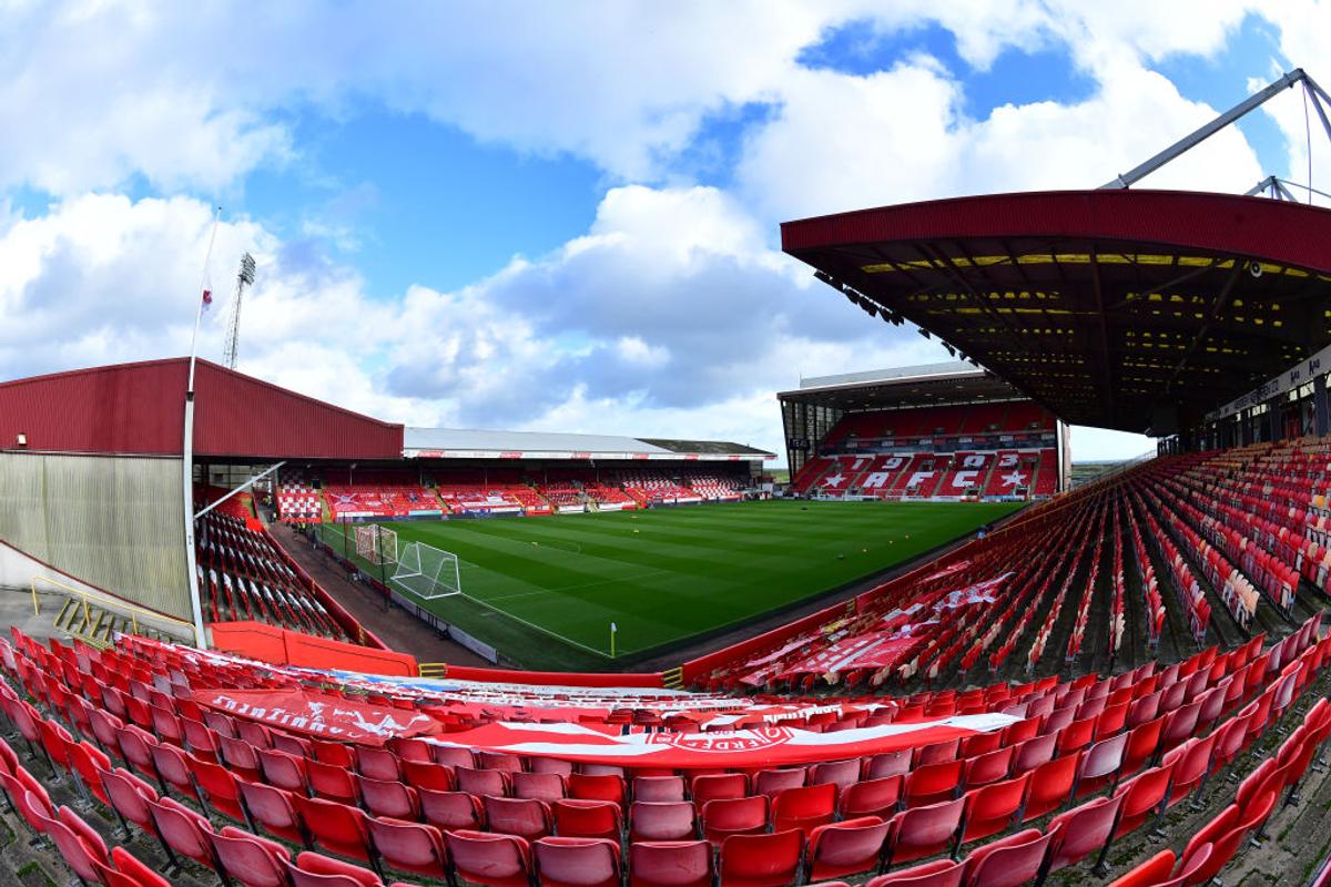 FCSB s-a antrenat pe Pittodrie Stadium, cu scenografia celor de la Aberdeen pregătită
