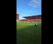 FCSB s-a antrenat pe Pittodrie Stadium, cu scenografia celor de la Aberdeen pregătită