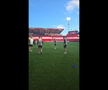 FCSB s-a antrenat pe Pittodrie Stadium, cu scenografia celor de la Aberdeen pregătită