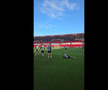 Au dat buzna în scenografia scoțienilor! FCSB, antrenament oficial pe stadionul special al lui Aberdeen: Marea Nordului, la 300 m de peluză