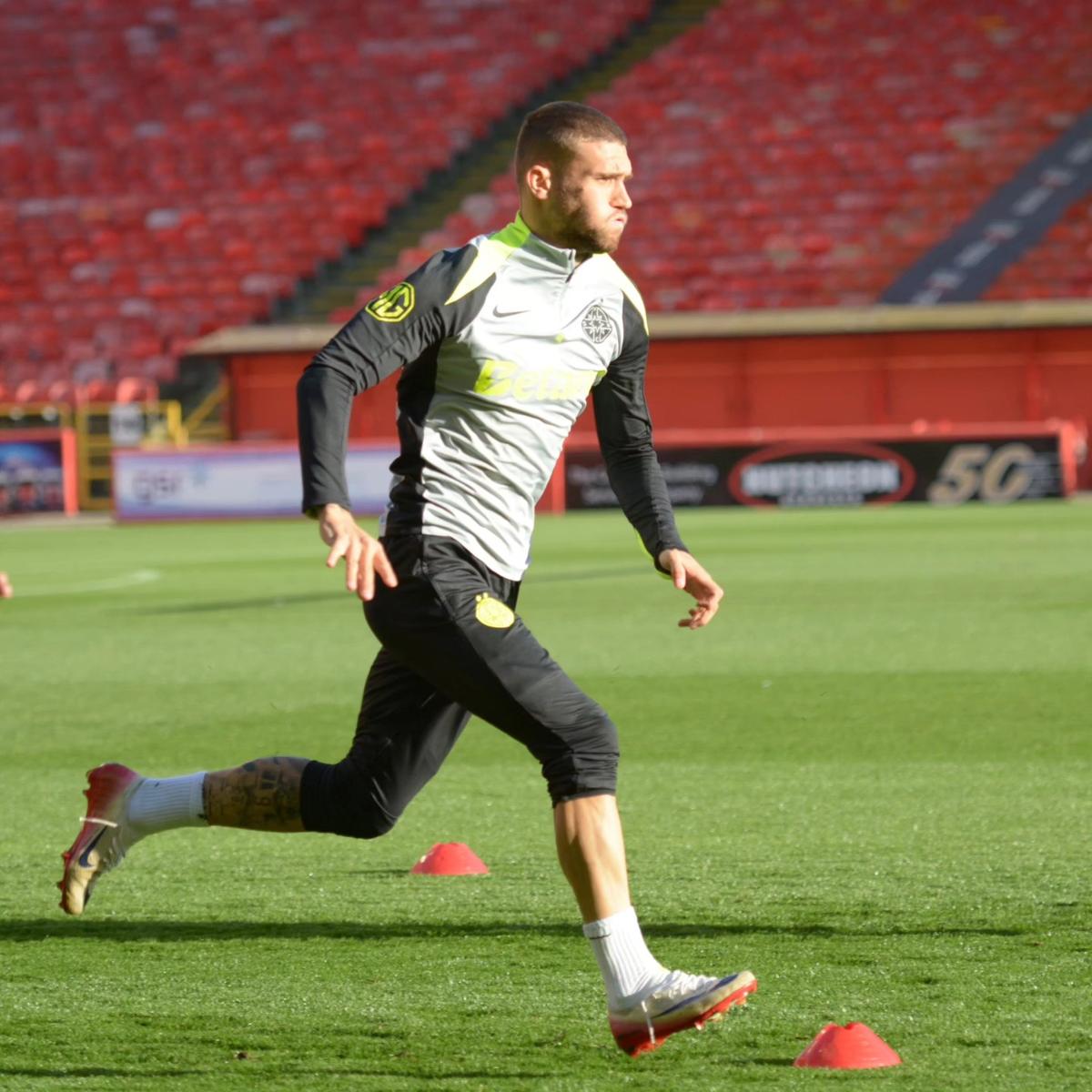 FCSB s-a antrenat pe Pittodrie Stadium, cu scenografia celor de la Aberdeen pregătită