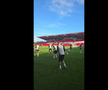 FCSB s-a antrenat pe Pittodrie Stadium, cu scenografia celor de la Aberdeen pregătită