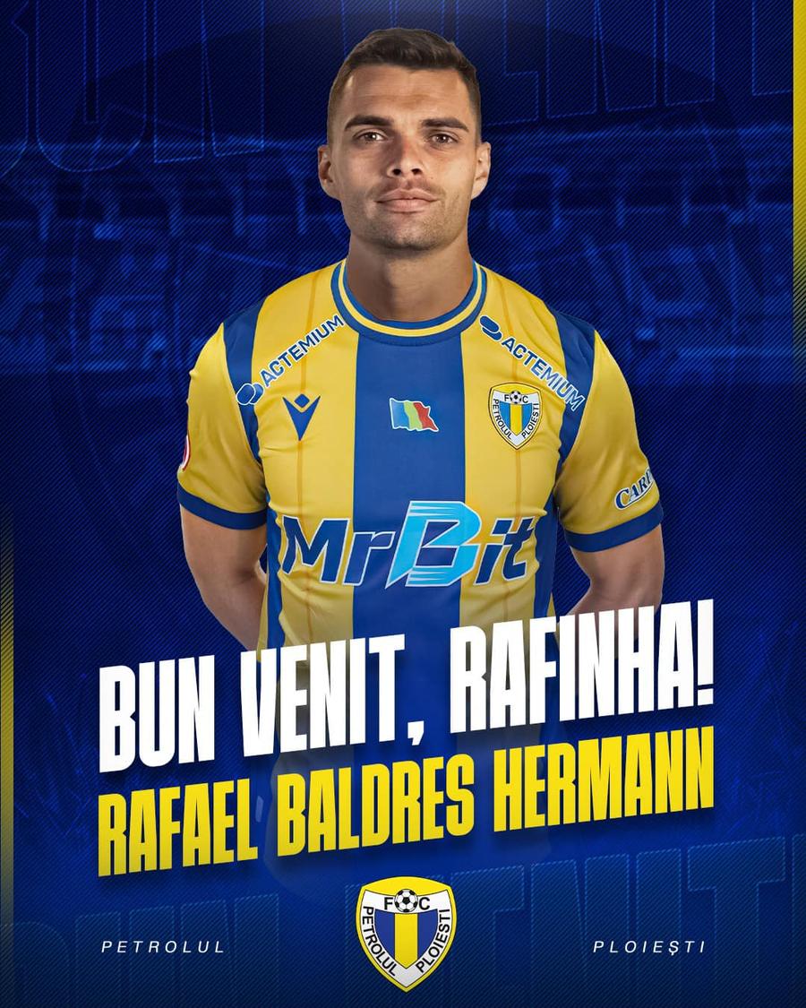Rafinha, prezentat oficial la Petrolul Ploiești / foto: Facebook Fostul adversar al FCSB-ului din Liga Campionilor, prezentat în Superliga » Contract pe două sezoane