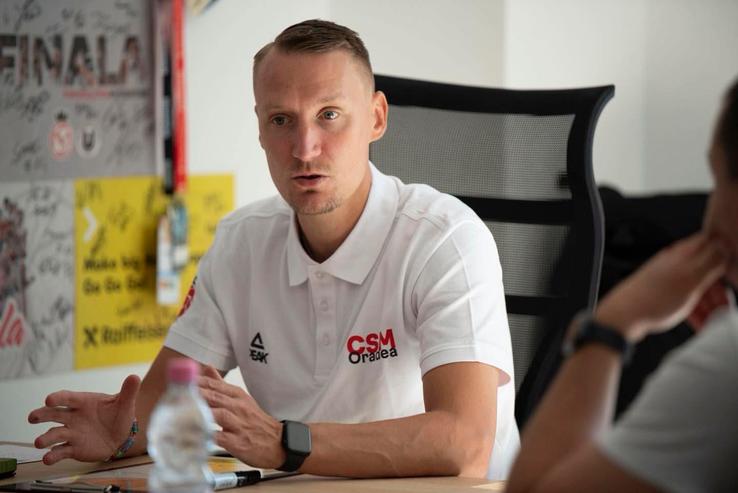 Mikko Riipinen, noul antrenor al lui CSM Oradea/Foto: Facebook (CSM Oradea)