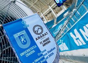 Universitatea Craiova - Ararat Armenia, pentru grupa Europa League! Ultimele informații din Bănie