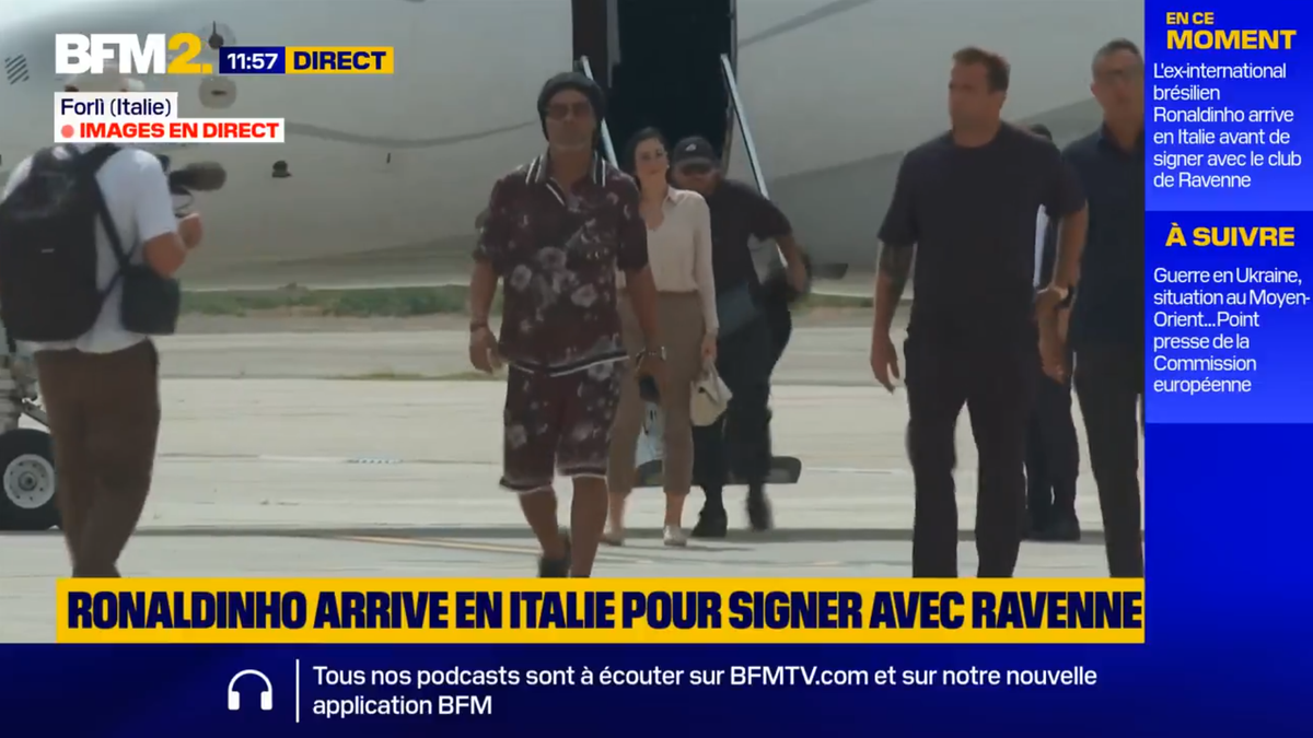 Ronaldinho a aterizat și va fi prezentat oficial pe plajă la echipa lui Andrea Mandorlini