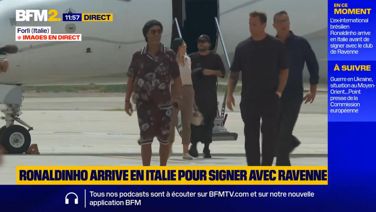 Ronaldinho a aterizat în Forli și va fi prezentat ca jucător la Ravenna