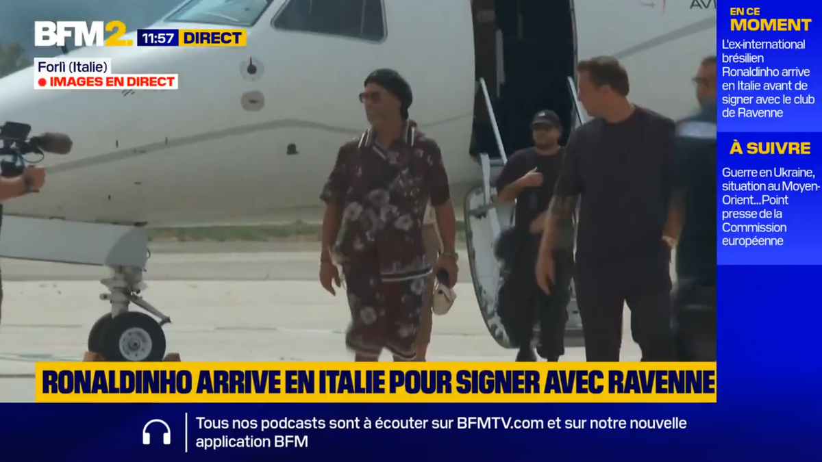 Ronaldinho a aterizat în Forli și va fi prezentat ca jucător la Ravenna