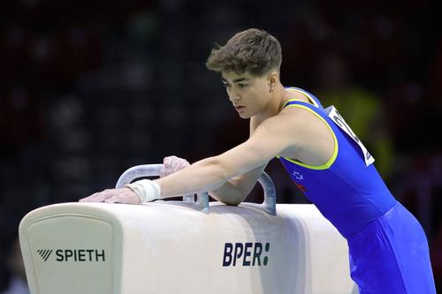 Nicholas Țarcă înaintea unei evoluții la cal cu mânere Foto: Imago Images