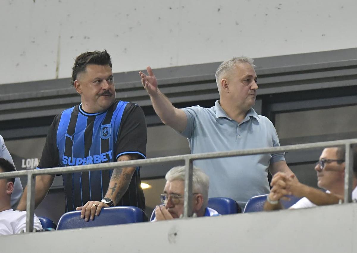 Acționarul Mihai Bobonete a văzut meciul alături de Mihai Rotaru: „Rezultat bun! A zis că mă împușcă, m-a împușcat, eu am căzut pe spate”