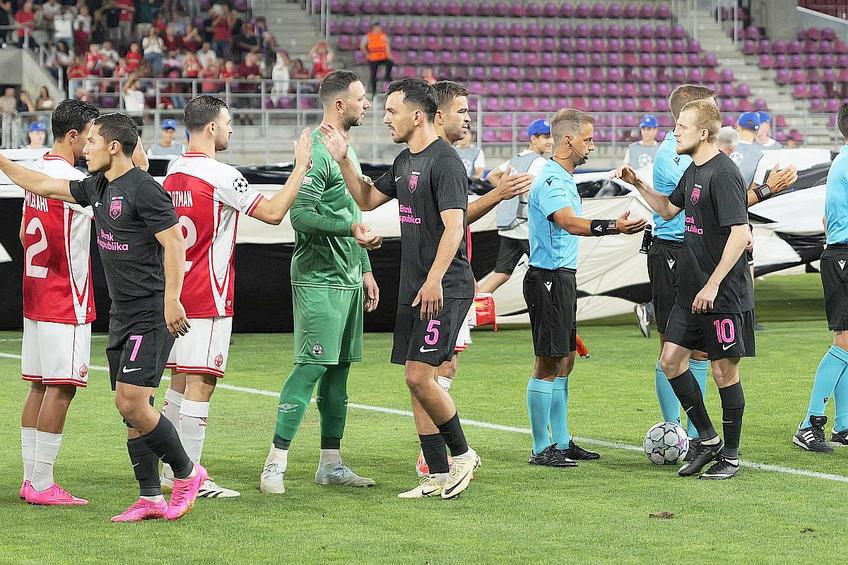 Cadru din Hapoel Beer Sheva - Sabah Baku, meci disputat în Giulești / foto: Andrei Furnigă (GSP)