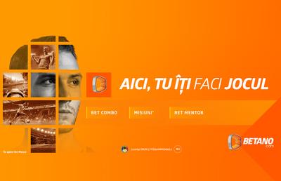 Tu îți faci jocul pe Betano!