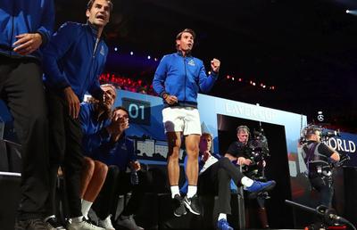VIDEO Imagini memorabile cu Roger Federer și Rafael Nadal! Au fost antrenorii lui Fognini la Laver Cup