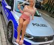 FOTO Nu faceți asta în Germania! Ce a pățit un fotomodel când a făcut un selfie cu mașina poliției germane