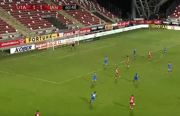 FOTO + VIDEO Gol MAGNIFIC în UTA - Poli Iași! » Peste superexecuția lui Borja Valle?
