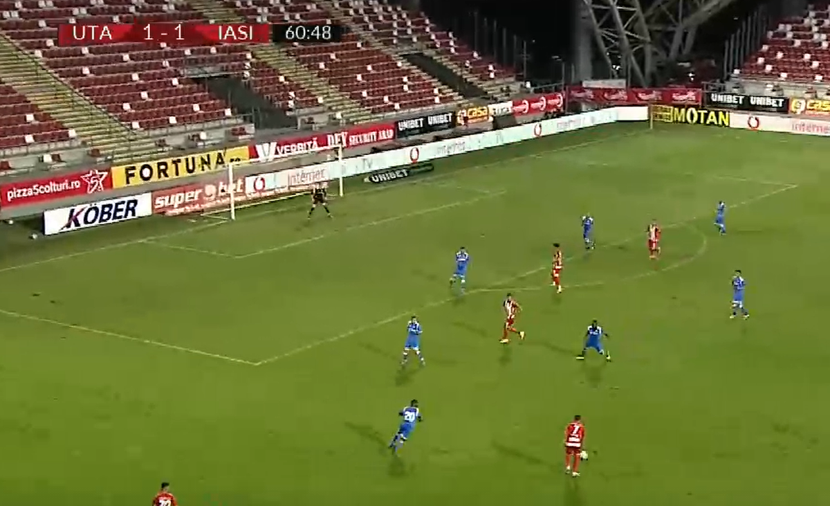 FOTO + VIDEO Gol MAGNIFIC în UTA - Poli Iași! » Peste superexecuția lui Borja Valle?