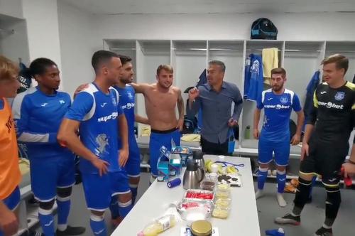 Daniel Pancu le-a ținut un discurs plin de patos jucătorilor săi.