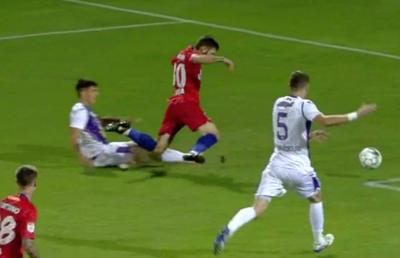 FCSB - FC ARGEȘ. Două mari erori de arbitraj în repriza secundă: penalty refuzat gazdelor + gol din ofsaid