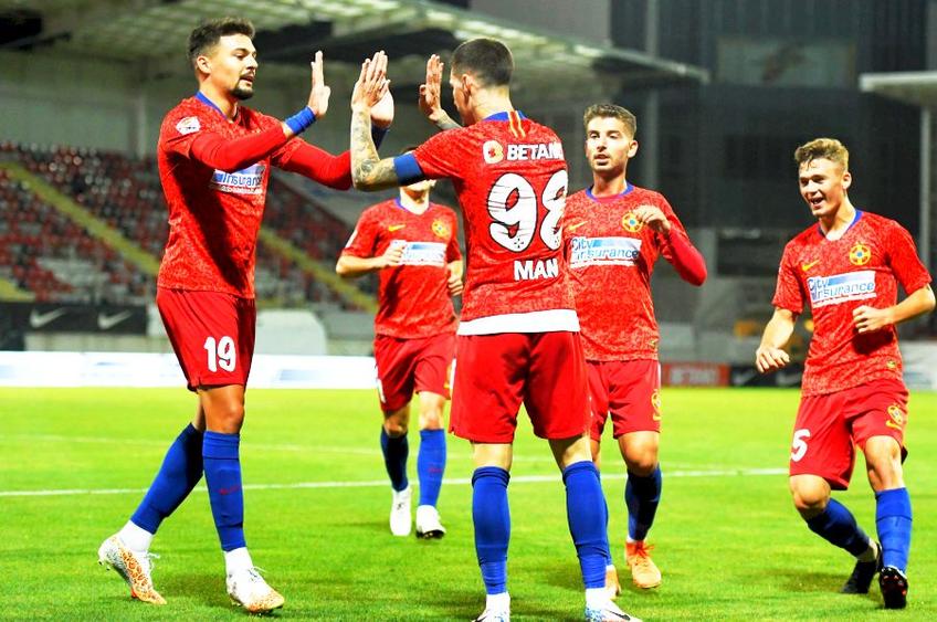 Nu mai puțin de 11 jucători eligibili pentru regula U21 au fost rulați de FCSB pe durata meciului