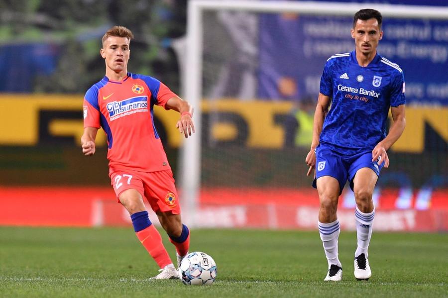 Darius Olaru, în stânga // foto: Raed Krishan - GSP Fotbalistul din Liga 1 care joacă FIFA de la egal la egal cu profesioniștii: „Este fabulos!”