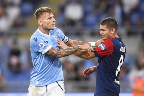 Răzvan Marin s-a împins cu Ciro Immobile, foto: Imago