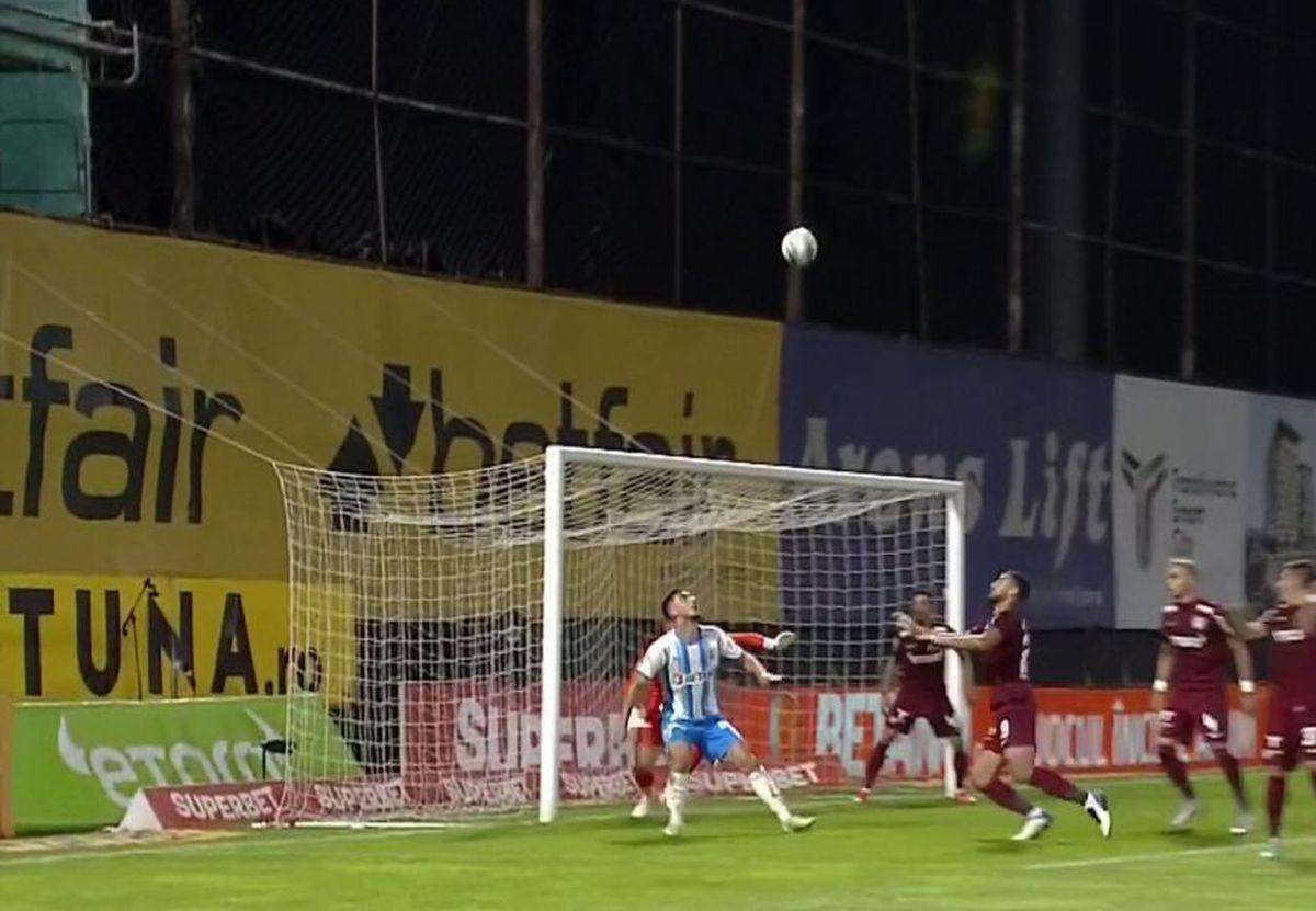 Andrei Ivan, ratare în CFR Cluj - CSU Craiova / FOTO: Captură @Look Sport