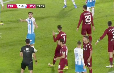 Marcel Bîrsan a comis-o! Penalty nedat și roșu neacordat în CFR Cluj - CS Universitatea Craiova 1-0