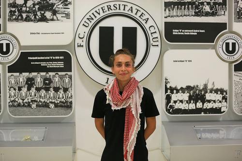 Ayah Al-Majali a înscris deja în competiția internă pentru „U” Olimpia Cluj, în prima etapă de campionat, continuă să-și reprezinte țara în competițiile internaționale, Foto:  Ionuț Iordache