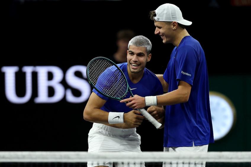Carlos Alacaraz și Jakub Mensik la Laver Cup 2025 Foto: Laver Cup