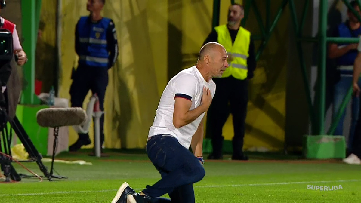 Bucuria lui Bogdan Andone după FC Argeș - U Cluj