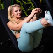 Ionela Sapariuc, la sala de fitness