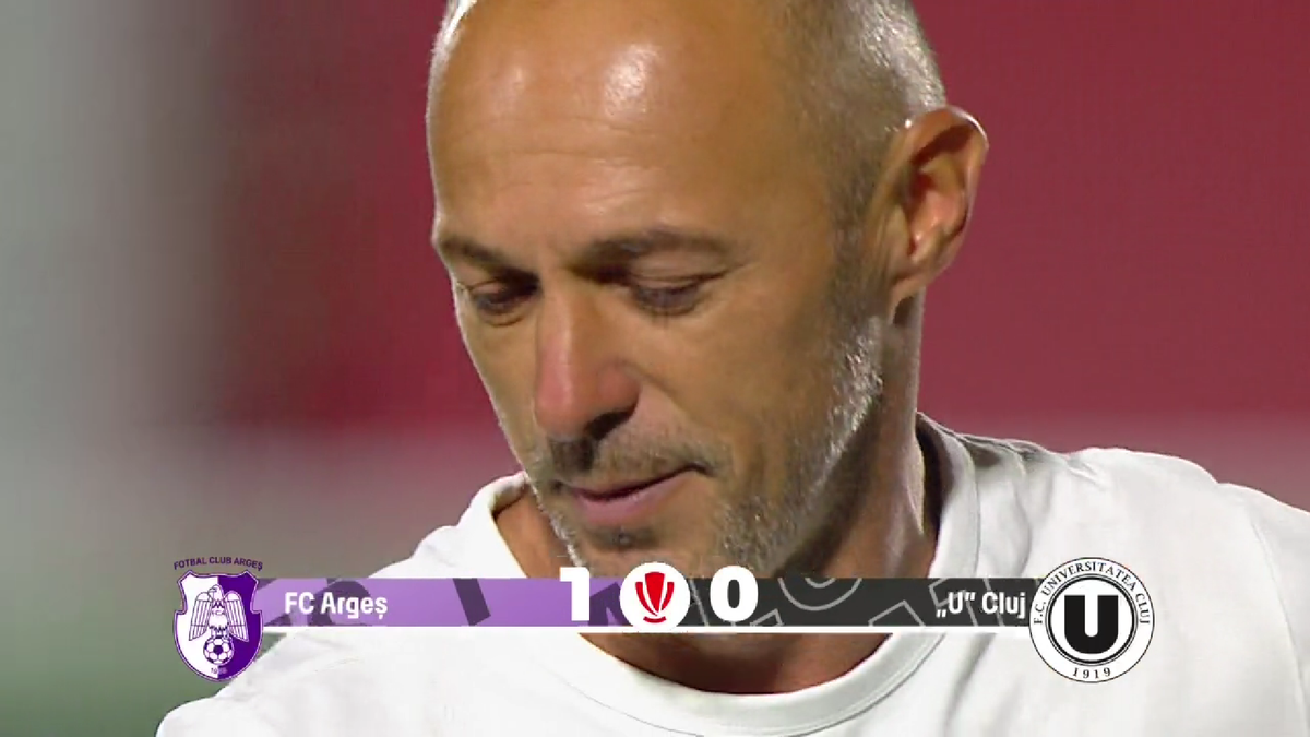 Bogdan Andone a început să plângă, după FC Argeș - U Cluj: „A fost o atmosferă apăsătoare”