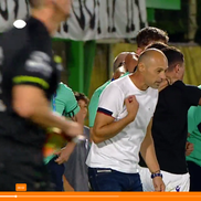 Bucuria lui Bogdan Andone după FC Argeș - U Cluj. FOTO: captură Orange Sport
