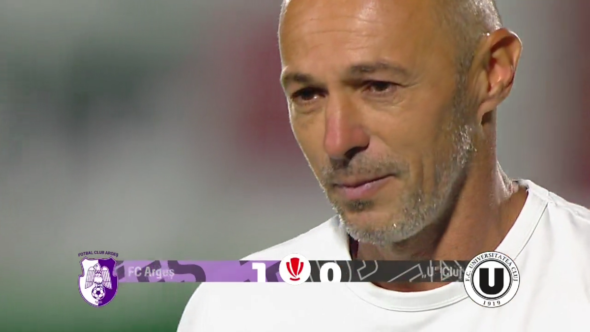 Bogdan Andone a început să plângă, după FC Argeș - U Cluj: „A fost o atmosferă apăsătoare”