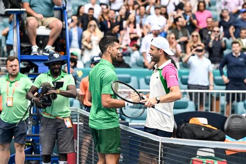 Novak Djokovic și Grigor Dimitrov s-au confruntat ultima oară la Miami în 2025 FOTO Imago Images