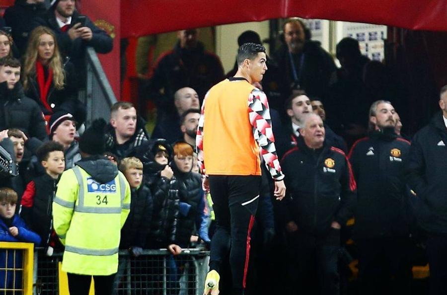 Cristiano Ronaldo a plecat la vestiare, înainte ca arbitrul să fluiere finalul meciului cu Tottenham, Foto: Imago Images Cristiano Ronaldo, criticat dur de analiștii englezi: „Inacceptabil. A făcut ca totul să fie despre el”
