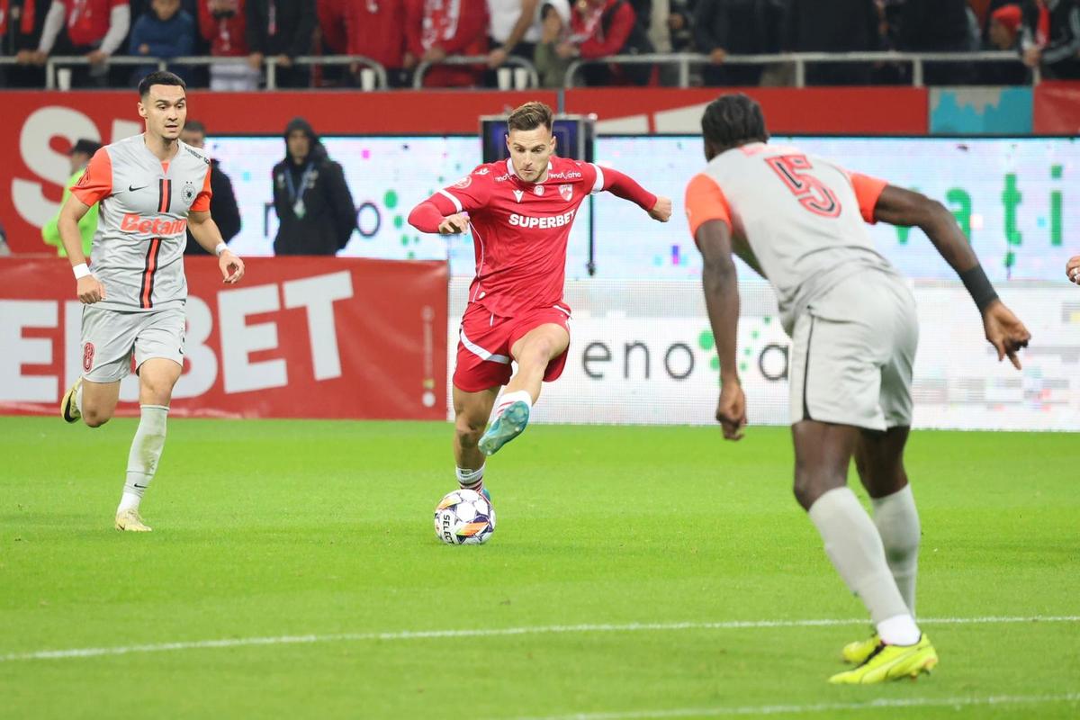 Dinamo a avut posesia și a pasat mai mult, dar degeaba! 3 cifre după Derby de România