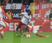 Andrei Mărginean, Christopher Braun și Kennedy Boateng, în Dinamo - Rapid, 0-2 (19 octombrie 2025). Foto: Ionuț Iordache&Cristi Preda (GSP)