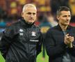 Dumitru Uzunea și Costel Gâlcă, în Dinamo - Rapid, 0-2 (19 octombrie 2025). Foto: Ionuț Iordache&Cristi Preda (GSP)