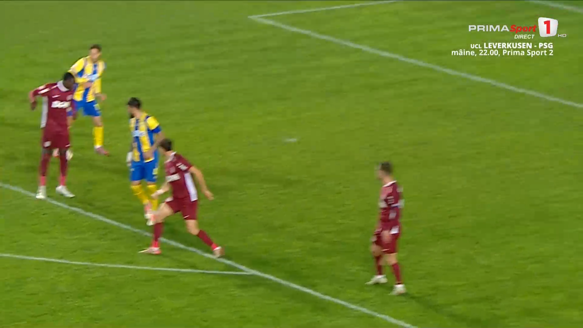 Golul marcat de Denis Radu în Petrolul - CFR Cluj