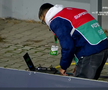 Moment uluitor în Petrolul - CFR Cluj! A avut o criză de nervi și aproape i-a distrus laptopul unui fotograf