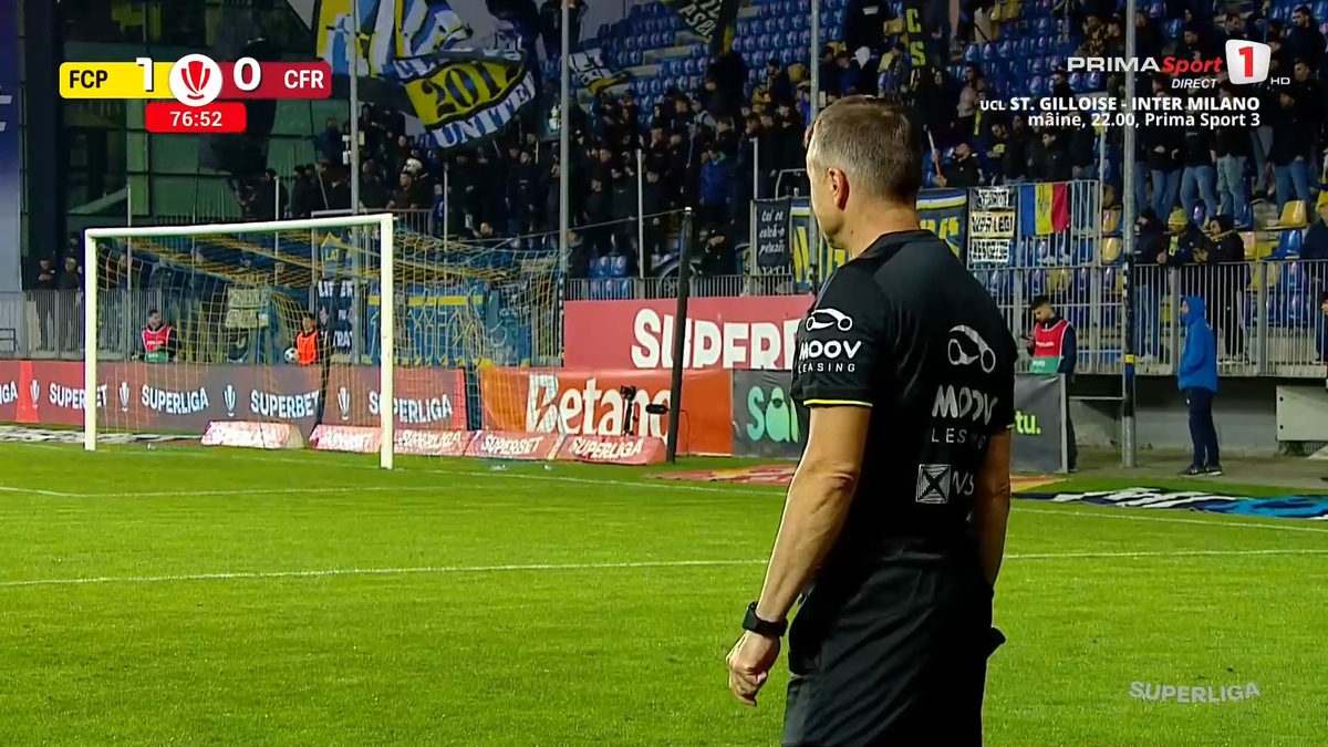 Golul marcat de Denis Radu în Petrolul - CFR Cluj
