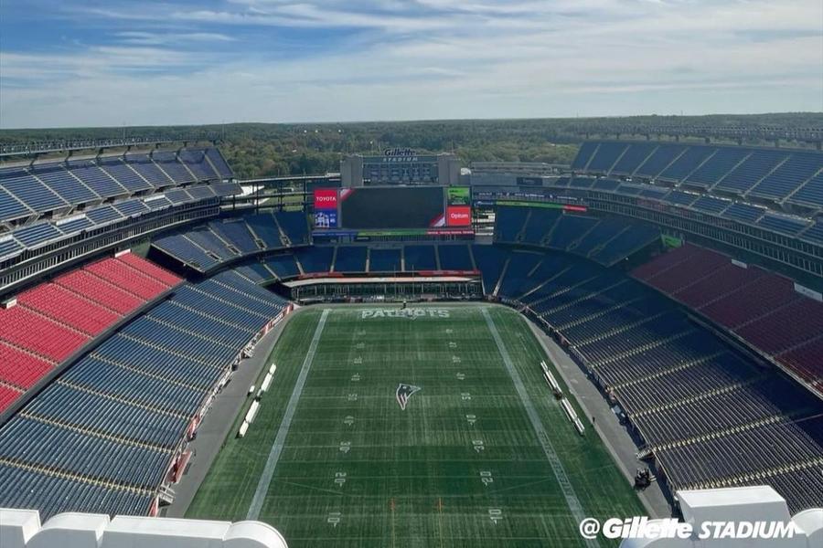 „Gilette” Stadium, arena multifuncțională din Foxborough, Massachusetts, are o capacitate de 64.000 de locuri / Sursă foto: Facebook „E de stânga radicală” » Donald Trump lansează noi acuzații și amenință că va reloca meciurile de la CM 2026 dintr-un oraș cheie!