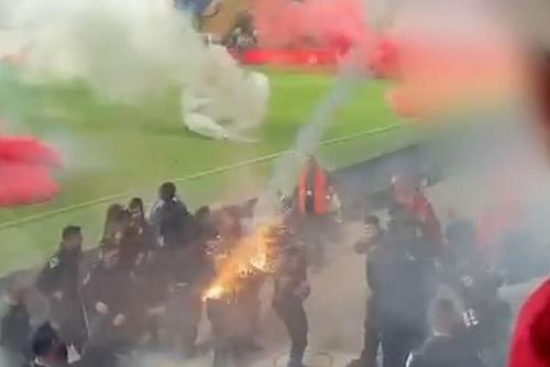 Haos pe stadionul Bloomfield din Tel Aviv / Foto: captură