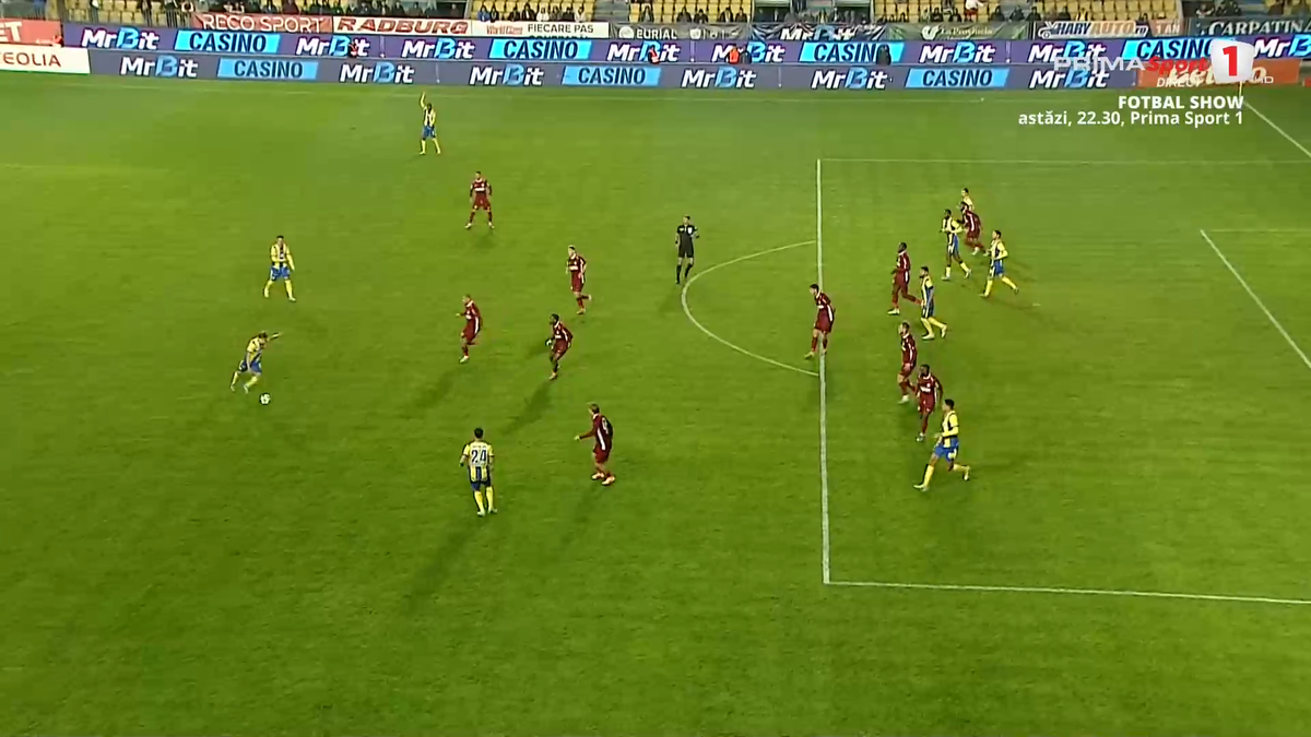 Golul marcat de Denis Radu în Petrolul - CFR Cluj