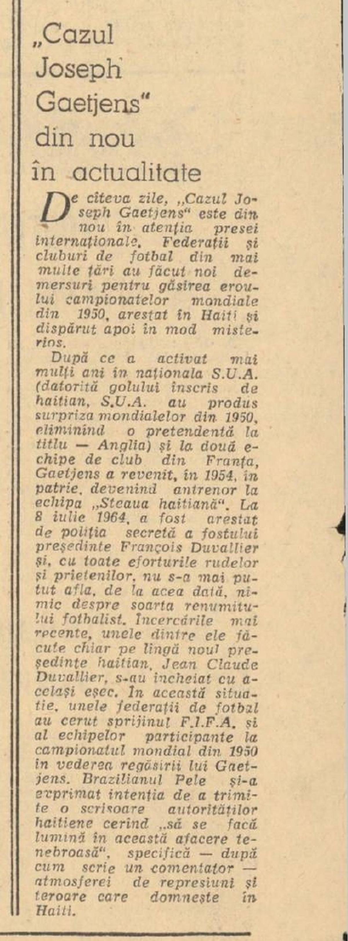 Joe Gaetjens - SUA