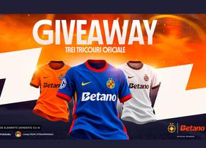 Câștigă unul dintre cele 3 tricouri oficiale FCSB